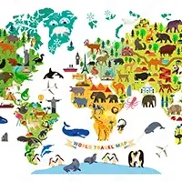 mural-mapamundi-minimalista-de-animales-284792595